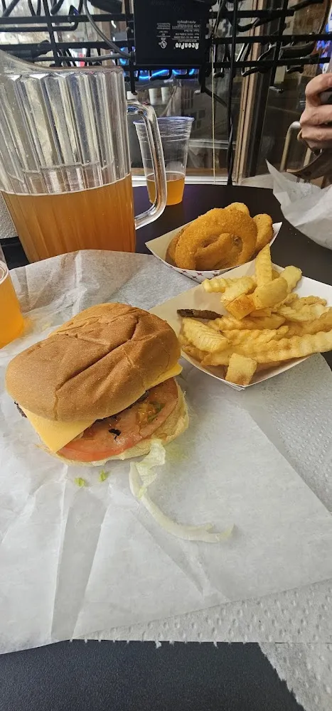 Cheese Burger and Fries